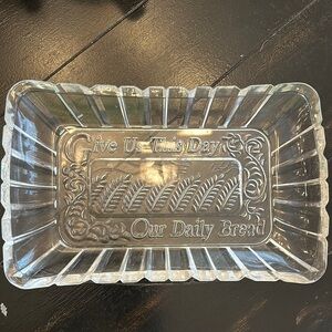 Alexandra Crystal Bread Tray NIB